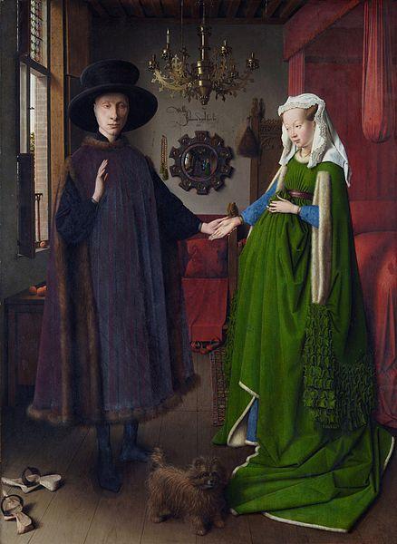 Jan Van Eyck Portret van Giovanni Arnolfini en zijn vrouw Sweden oil painting art